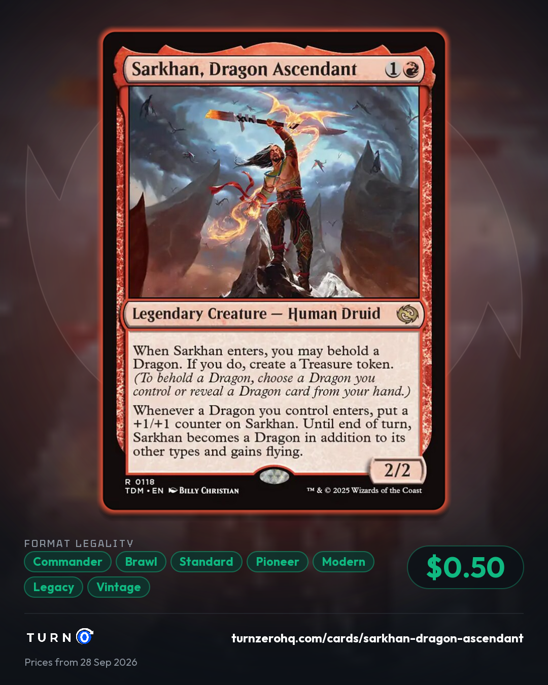 Shareable picture of Sarkhan, Dragon Ascendant