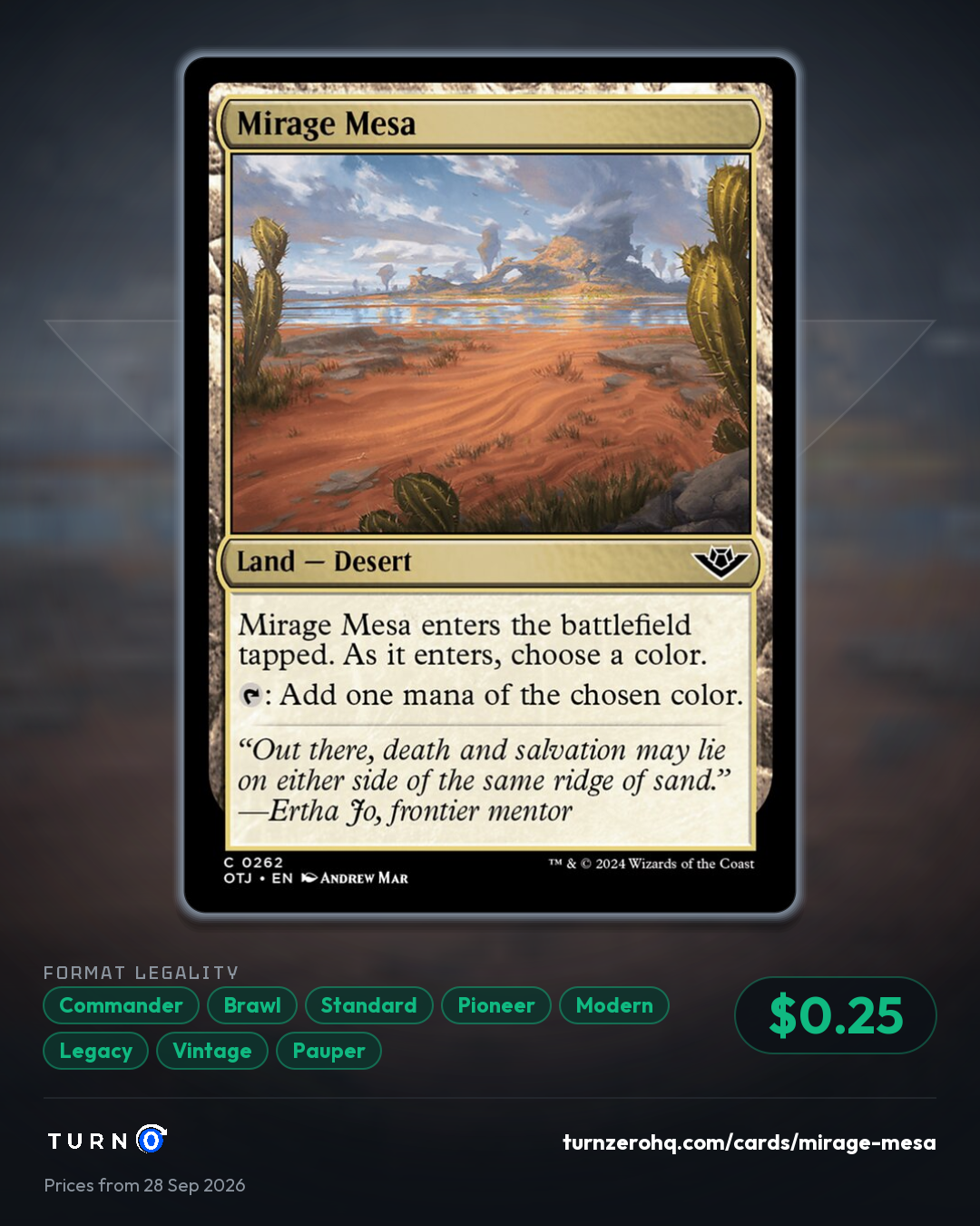 Shareable picture of Mirage Mesa