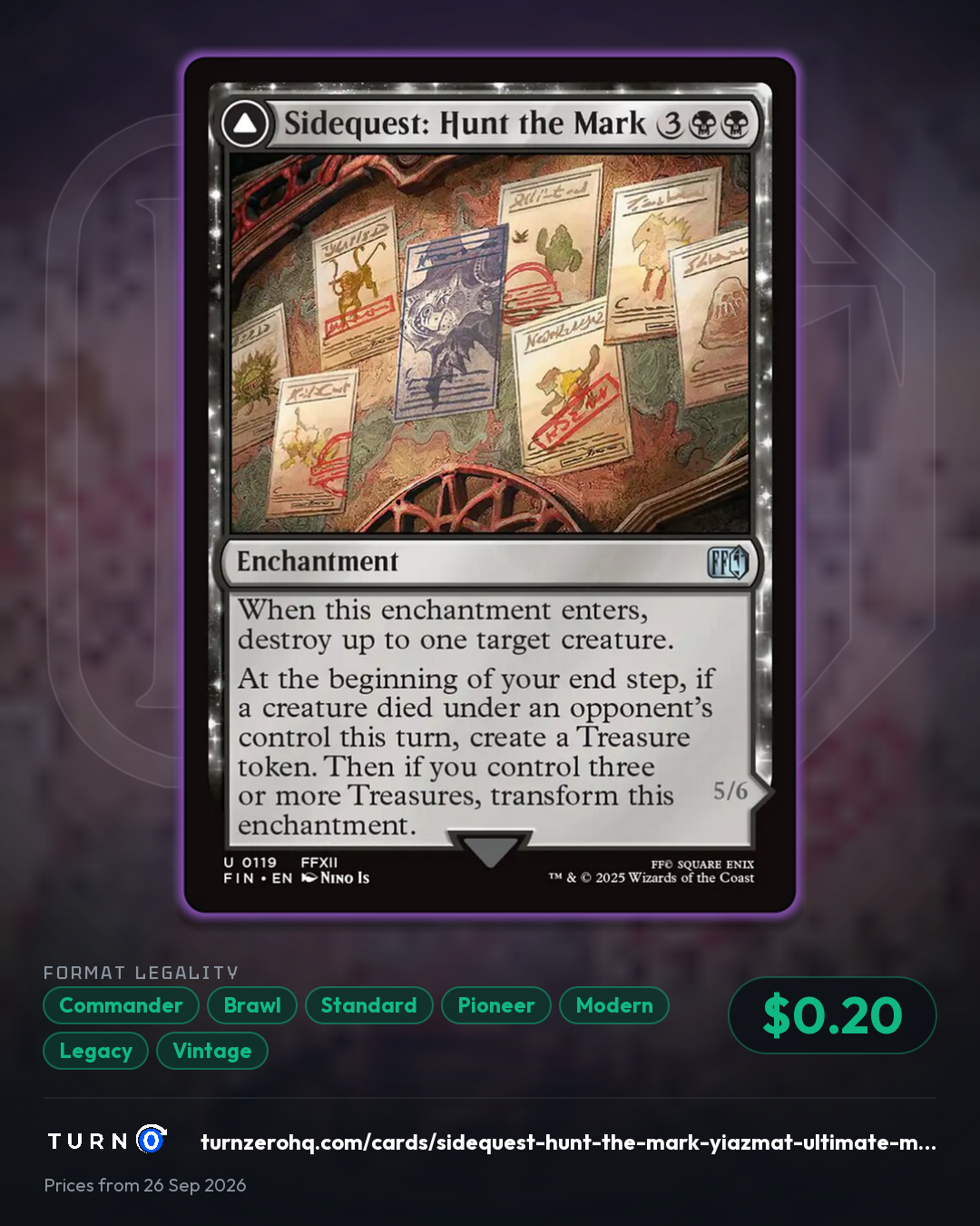 Shareable picture of Sidequest: Hunt the Mark // Yiazmat, Ultimate Mark
