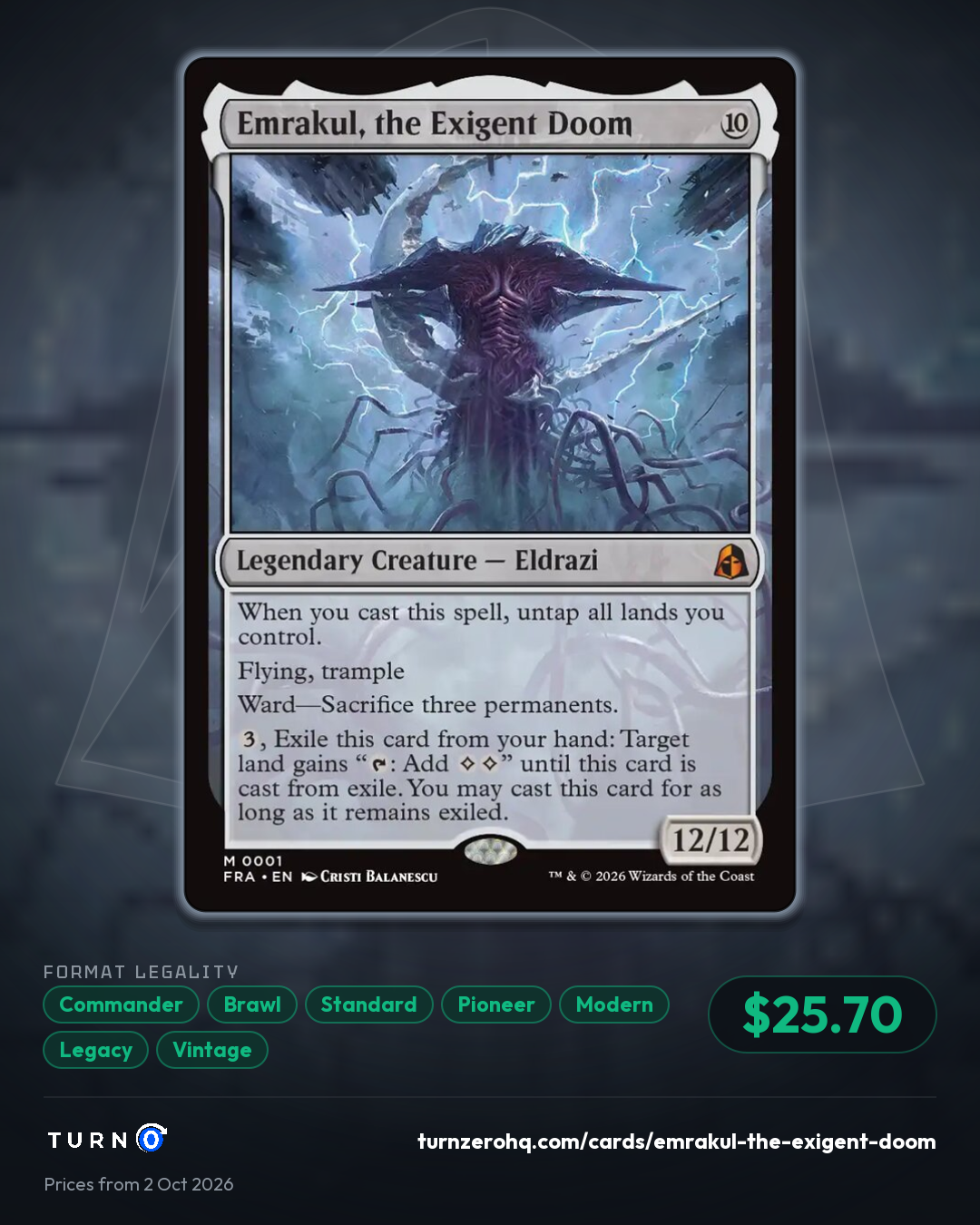 Shareable picture of Emrakul, the Exigent Doom