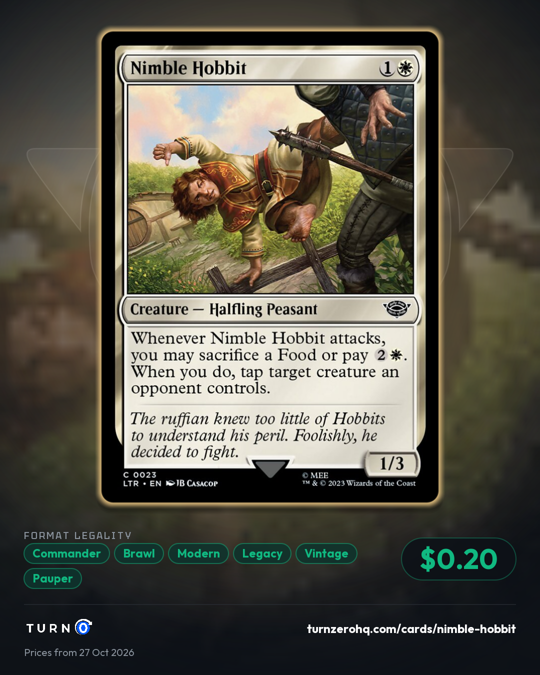 Shareable picture of Nimble Hobbit