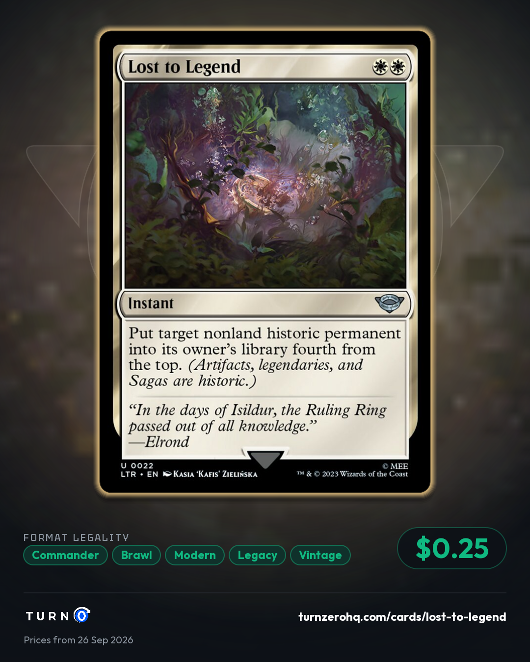 Shareable picture of Lost to Legend