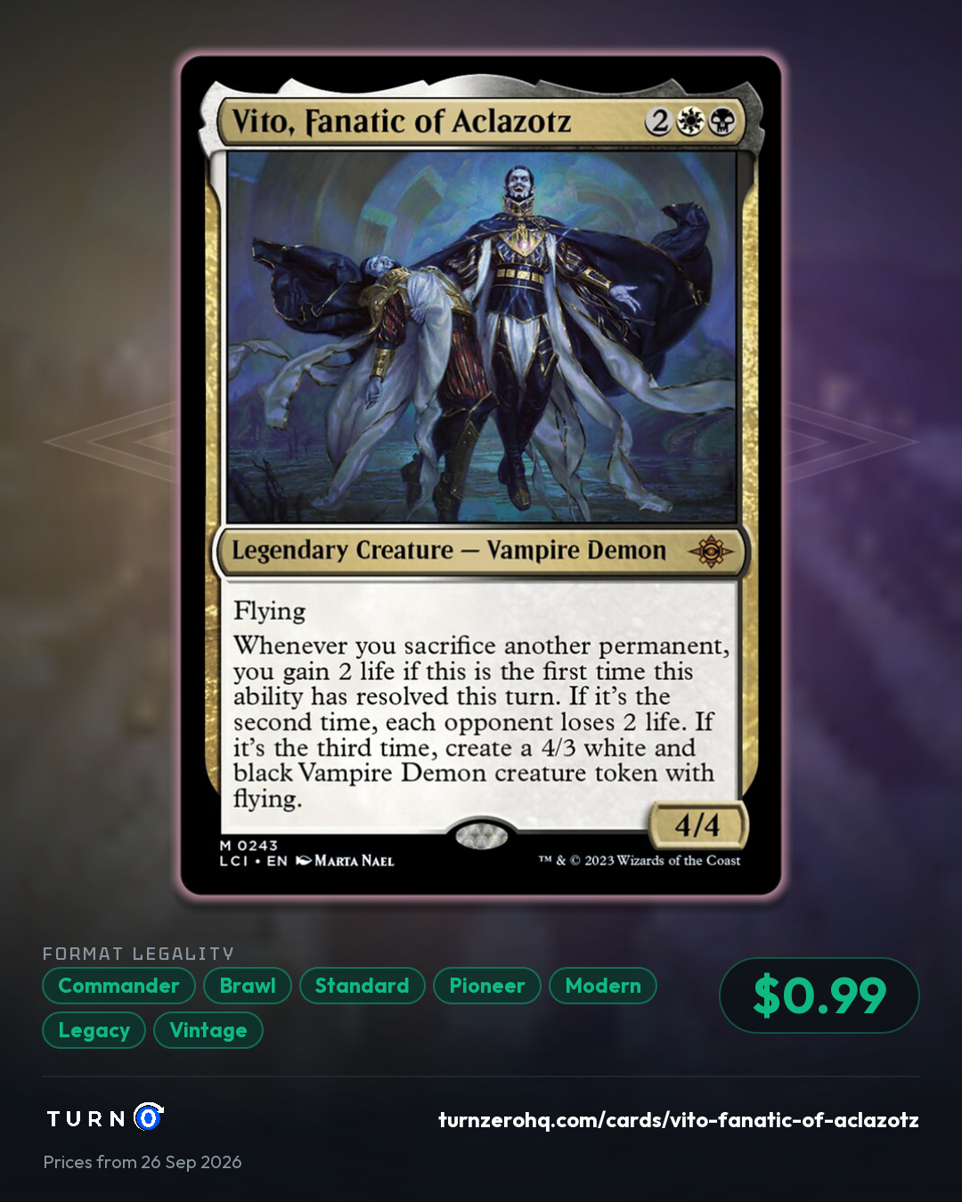 Shareable picture of Vito, Fanatic of Aclazotz