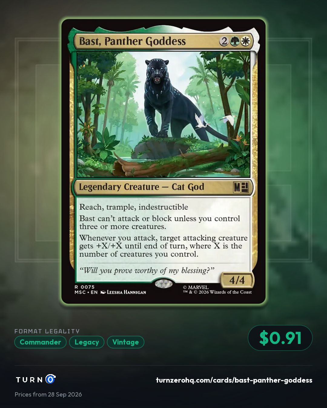 Shareable picture of Bast, Panther Goddess