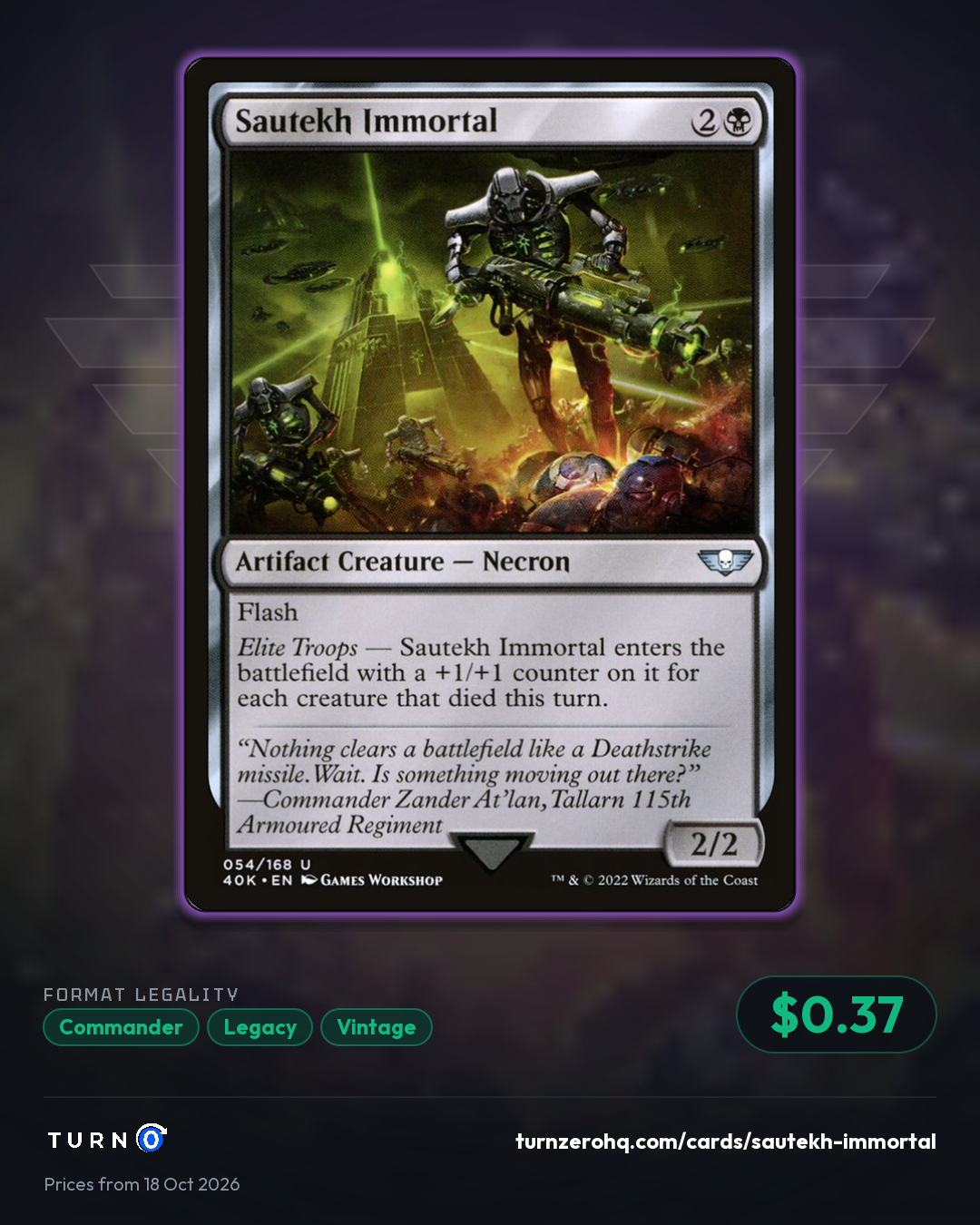 Shareable picture of Sautekh Immortal