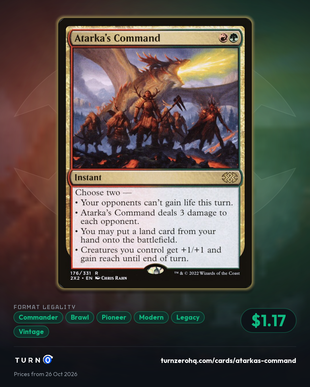 Shareable picture of Atarka's Command