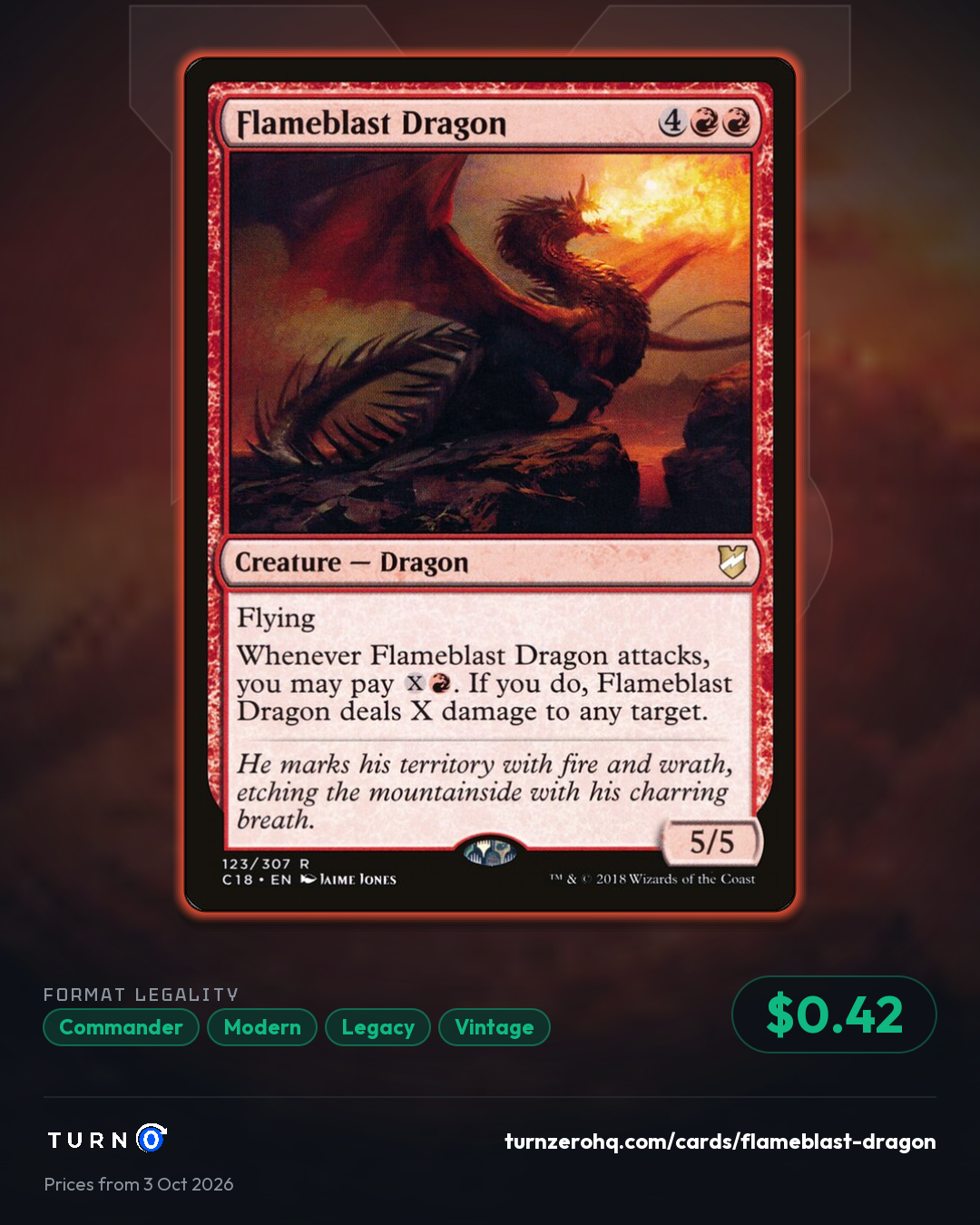 Shareable picture of Flameblast Dragon