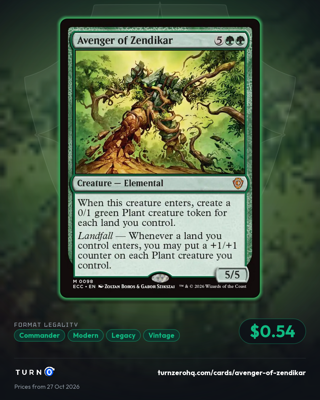 Shareable picture of Avenger of Zendikar