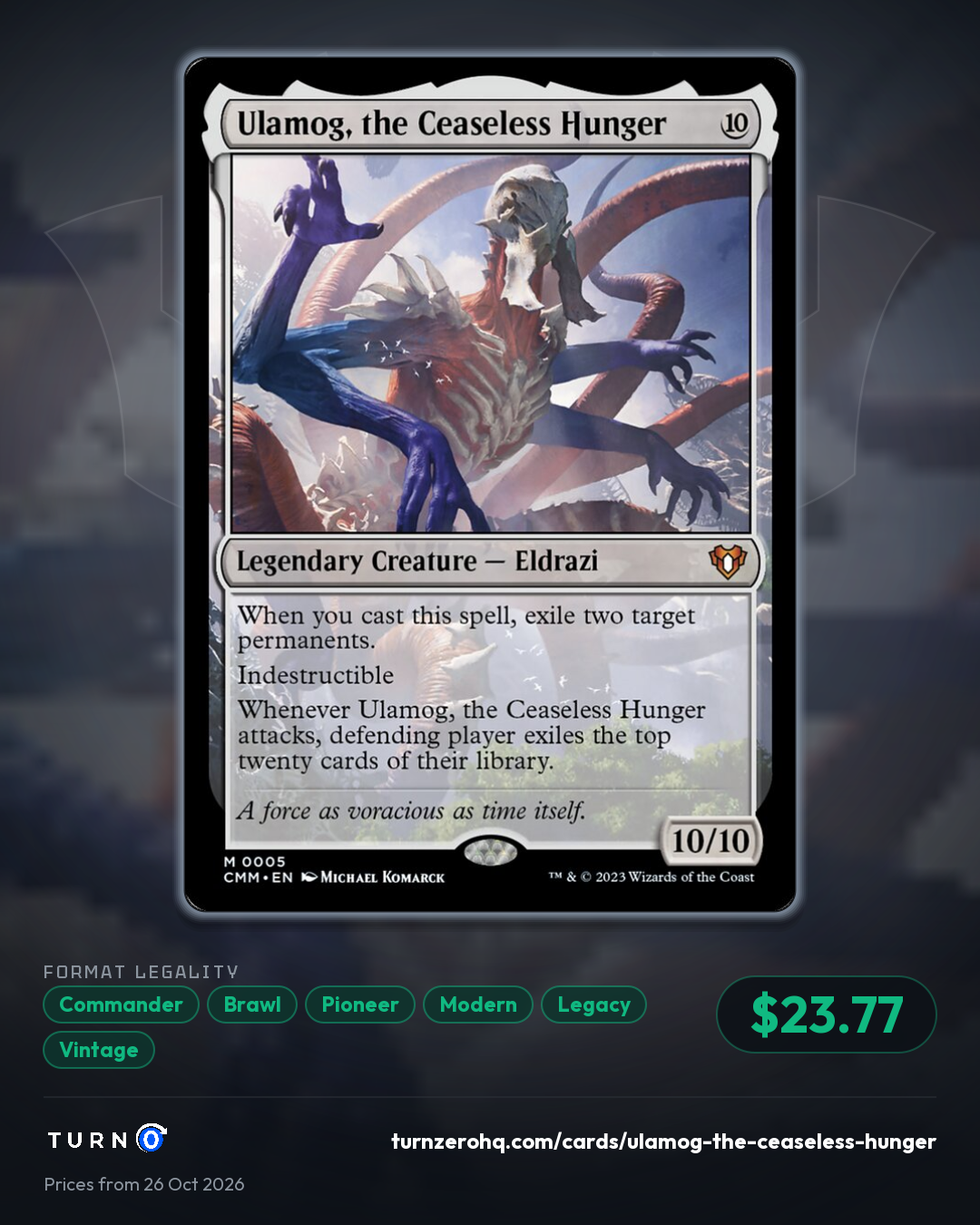 Shareable picture of Ulamog, the Ceaseless Hunger