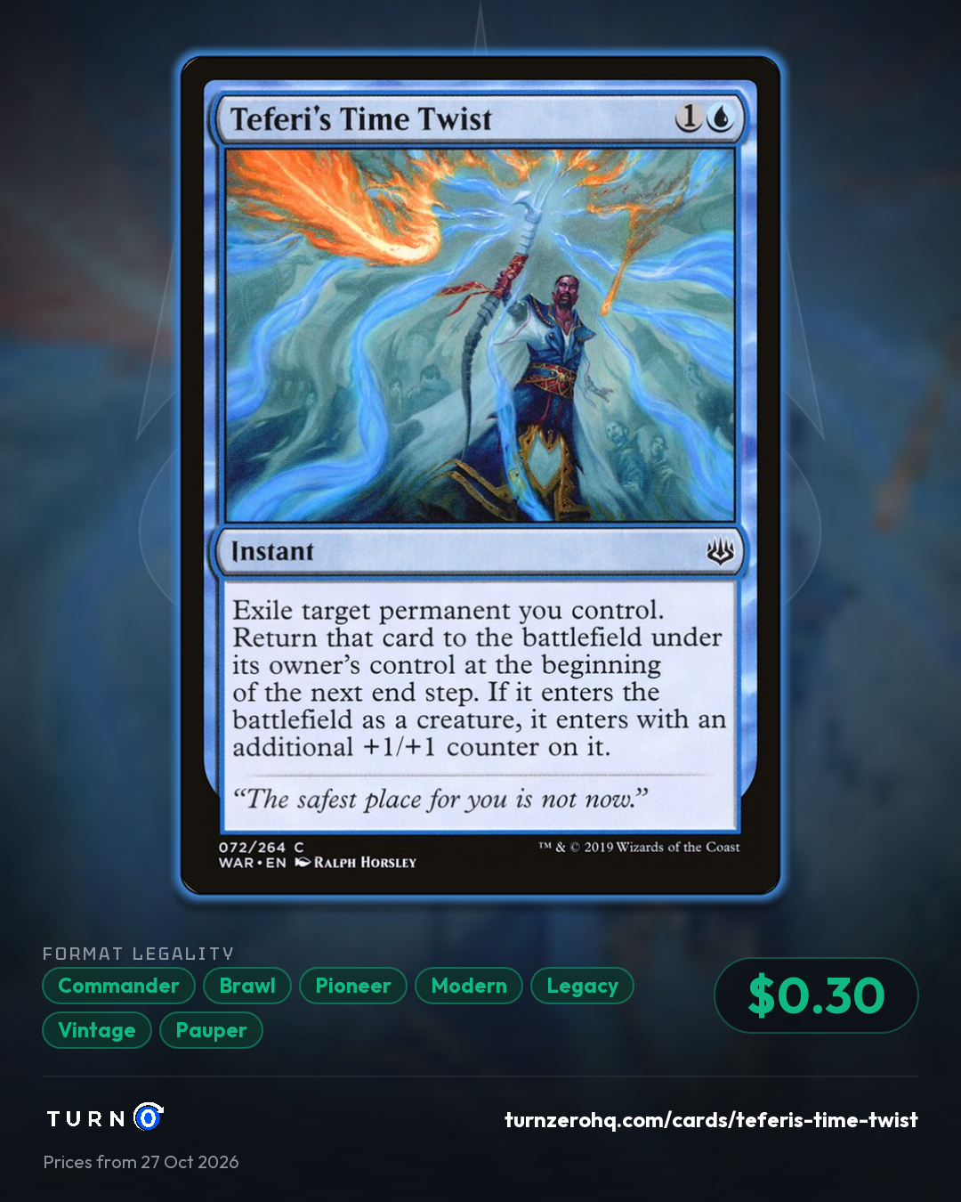 Shareable picture of Teferi's Time Twist