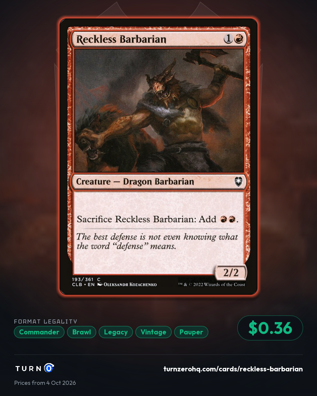 Shareable picture of Reckless Barbarian