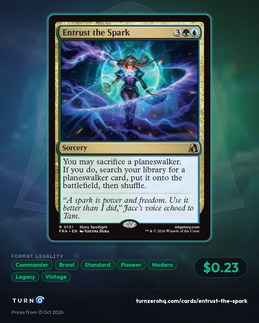 Shareable picture of Entrust the Spark