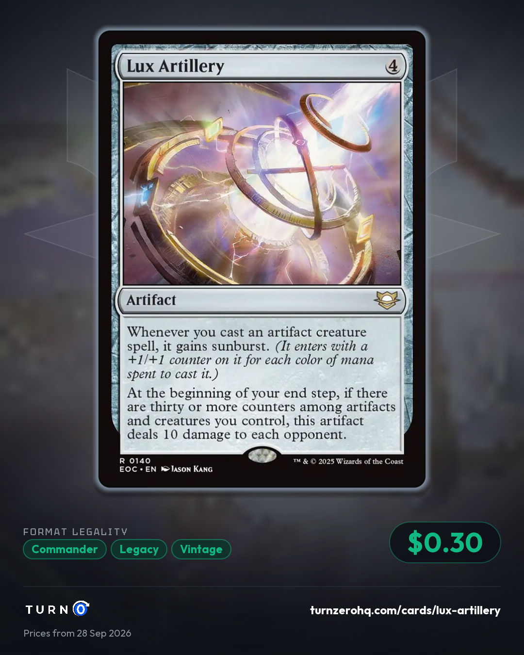 Shareable picture of Lux Artillery