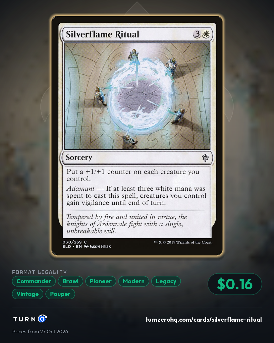 Shareable picture of Silverflame Ritual