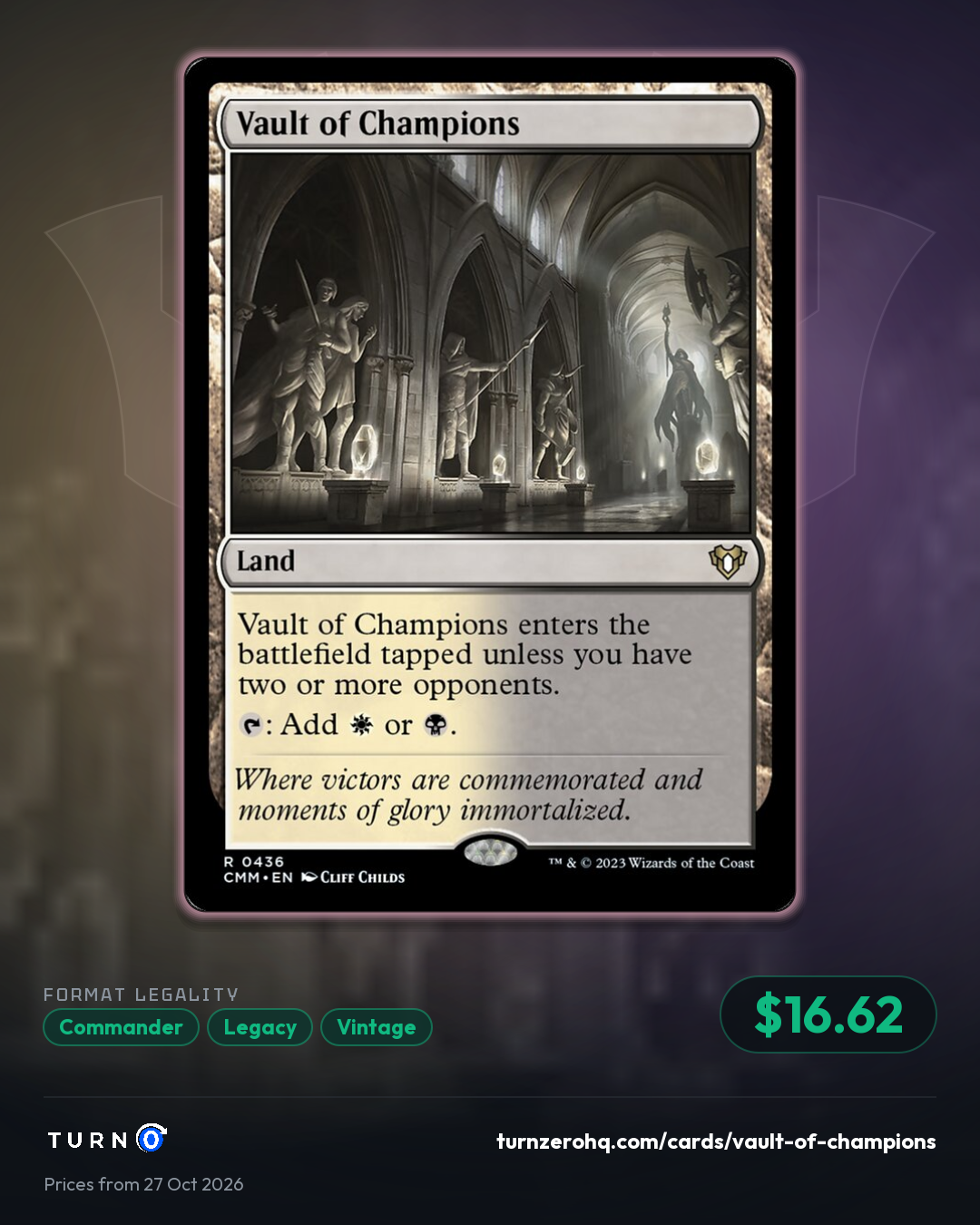 Shareable picture of Vault of Champions