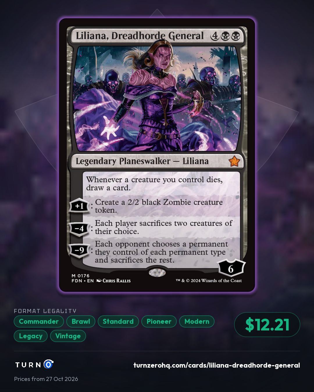 Shareable picture of Liliana, Dreadhorde General