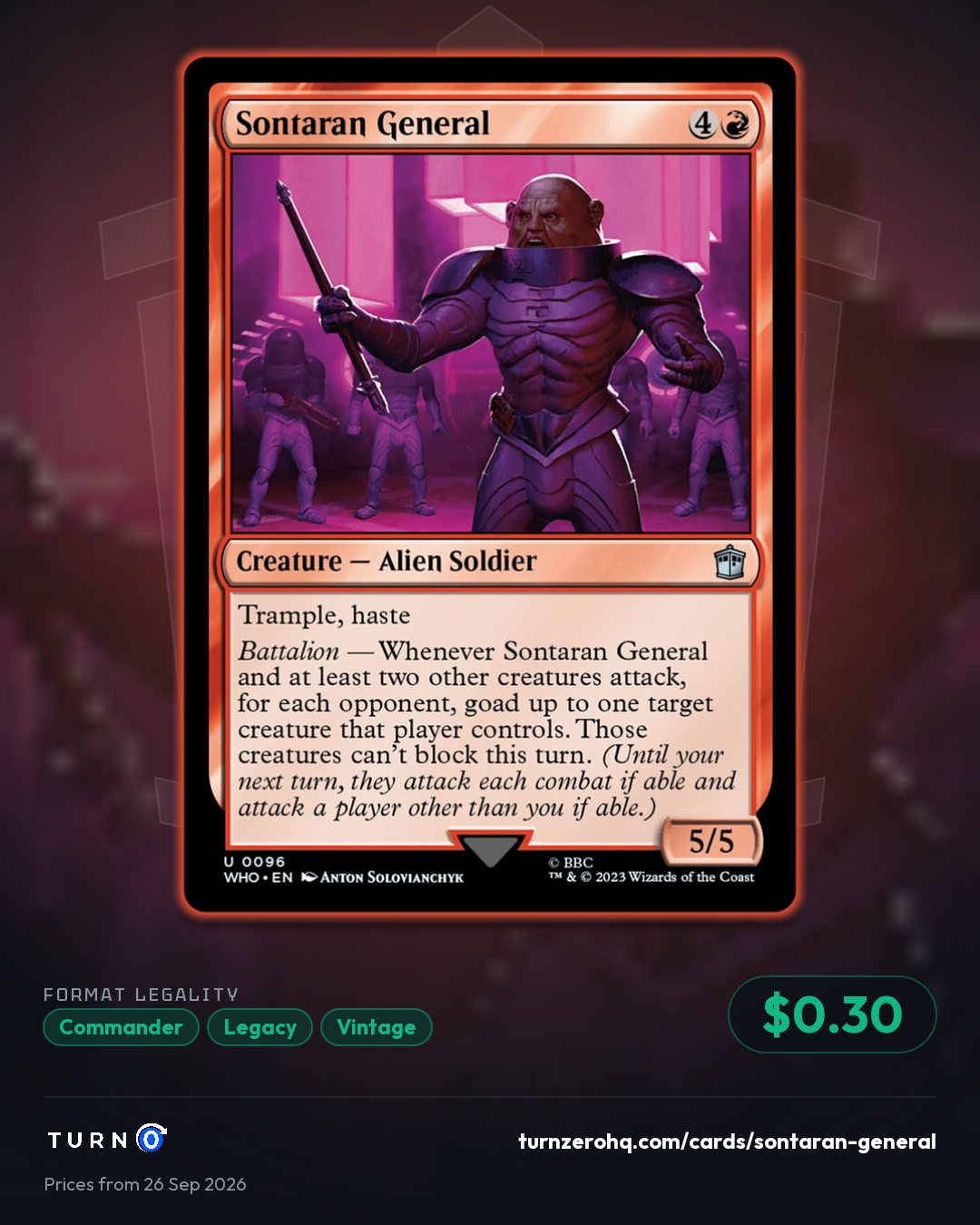 Shareable picture of Sontaran General