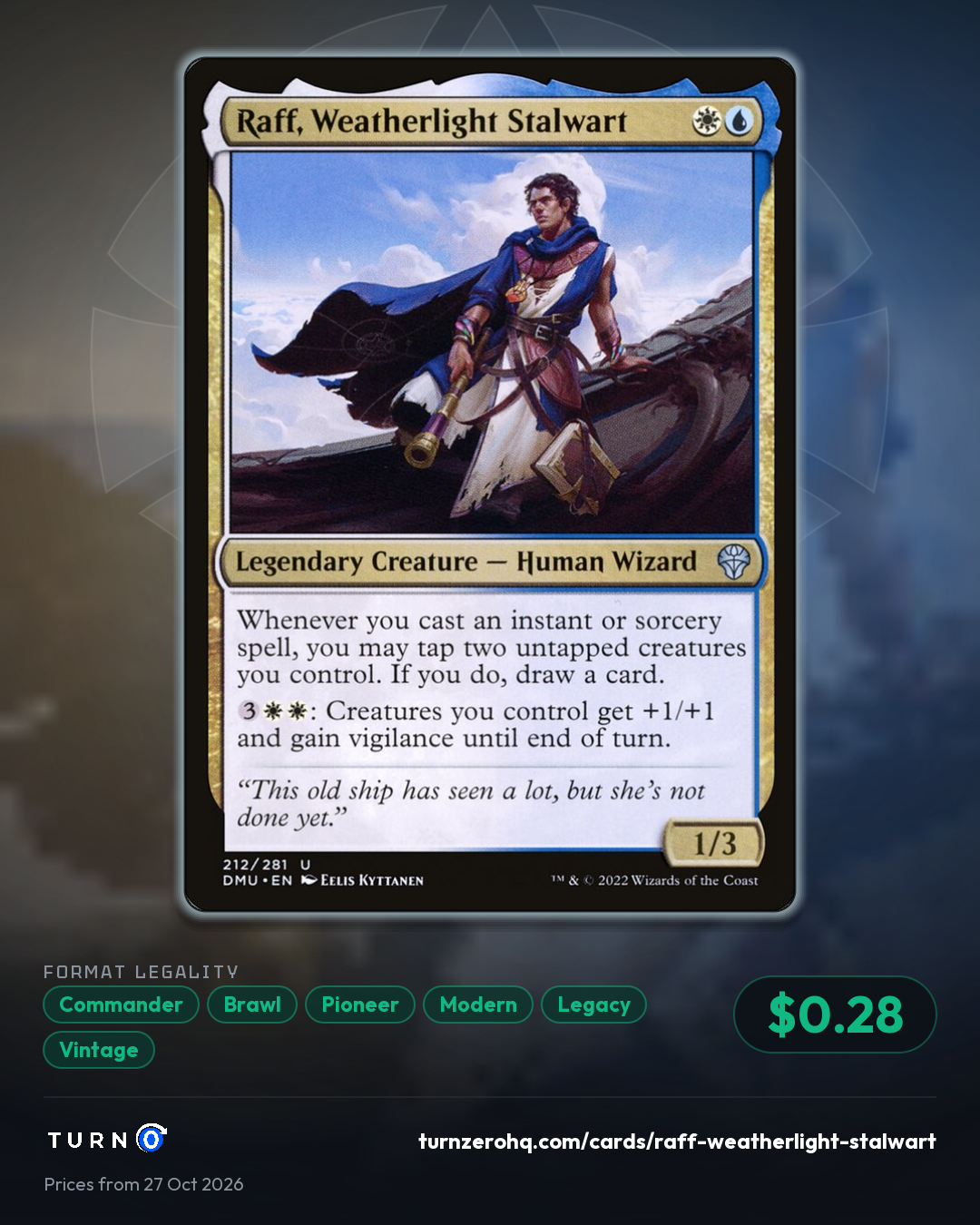 Shareable picture of Raff, Weatherlight Stalwart