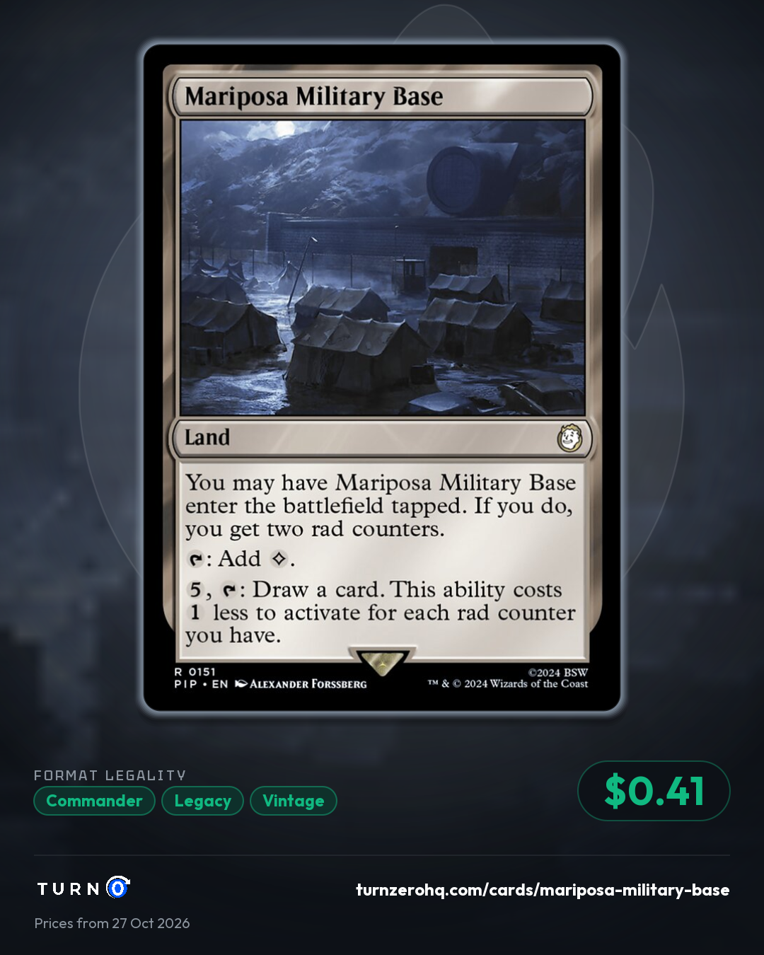Shareable picture of Mariposa Military Base
