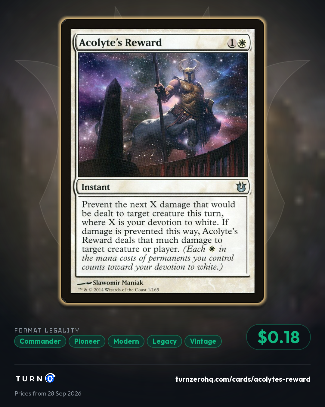 Shareable picture of Acolyte's Reward