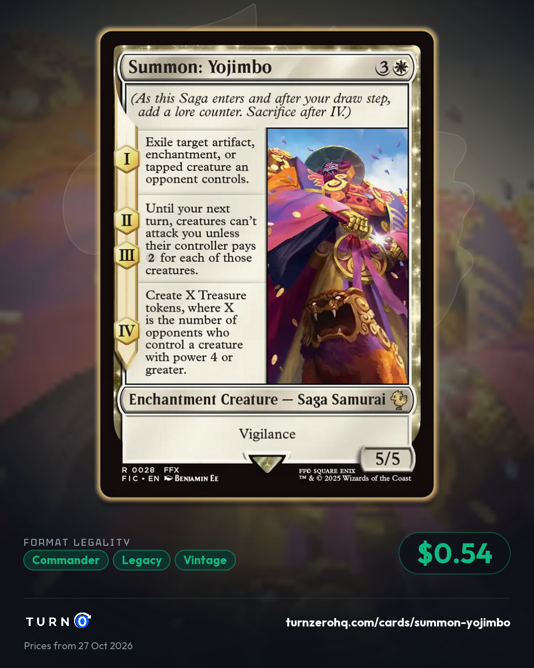Shareable picture of Summon: Yojimbo