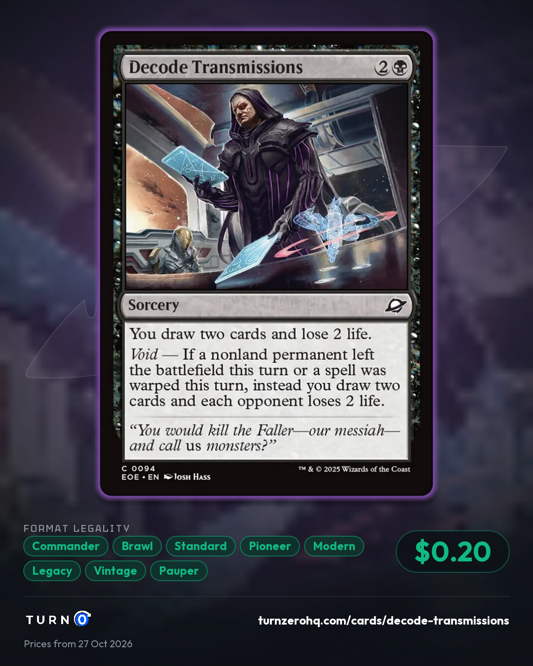 Shareable picture of Decode Transmissions