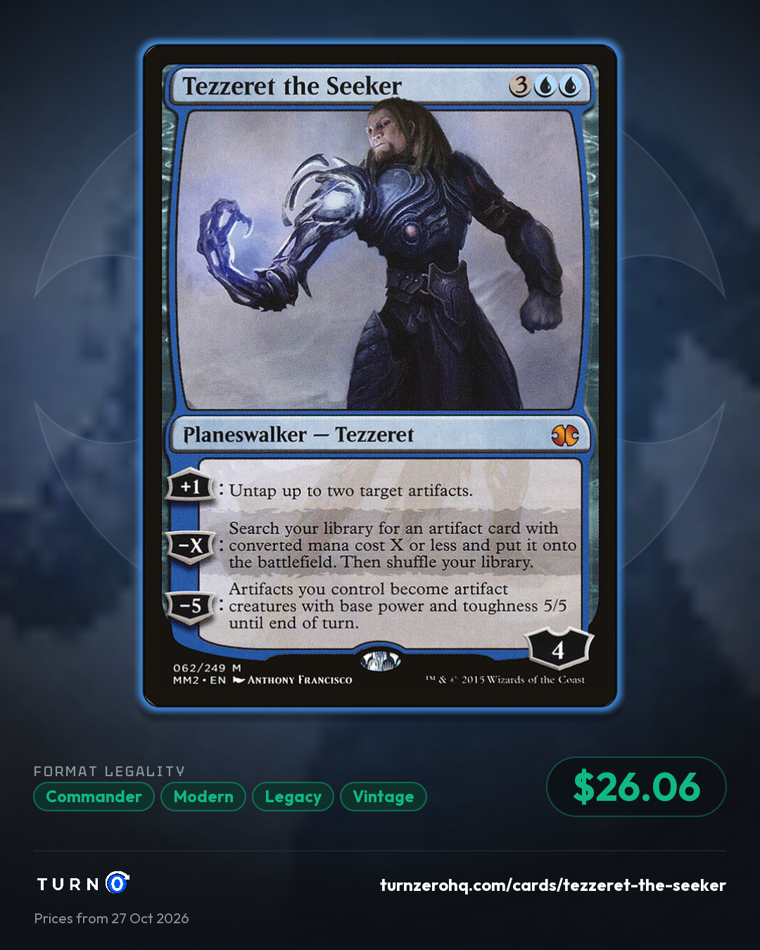 Shareable picture of Tezzeret the Seeker