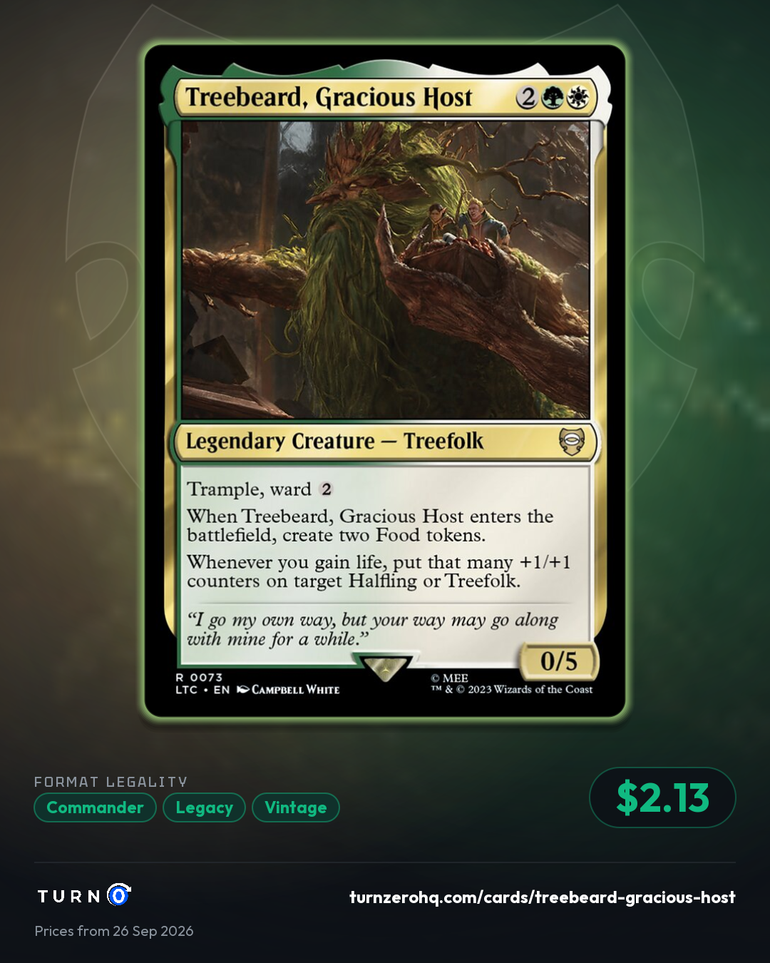 Shareable picture of Treebeard, Gracious Host