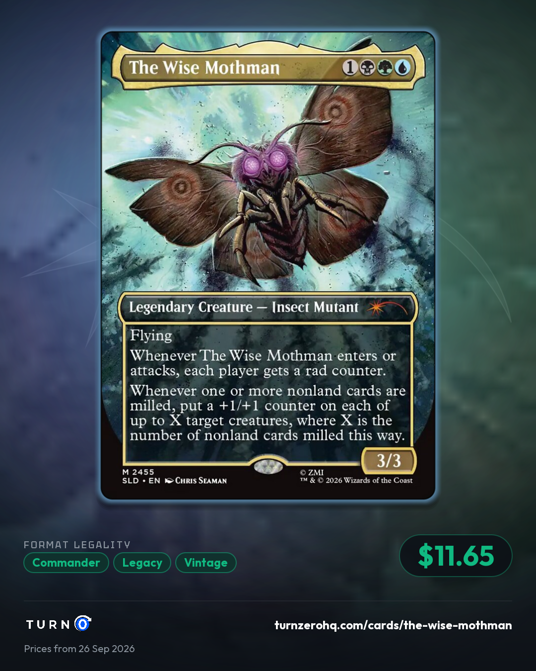 Shareable picture of the wise mothman