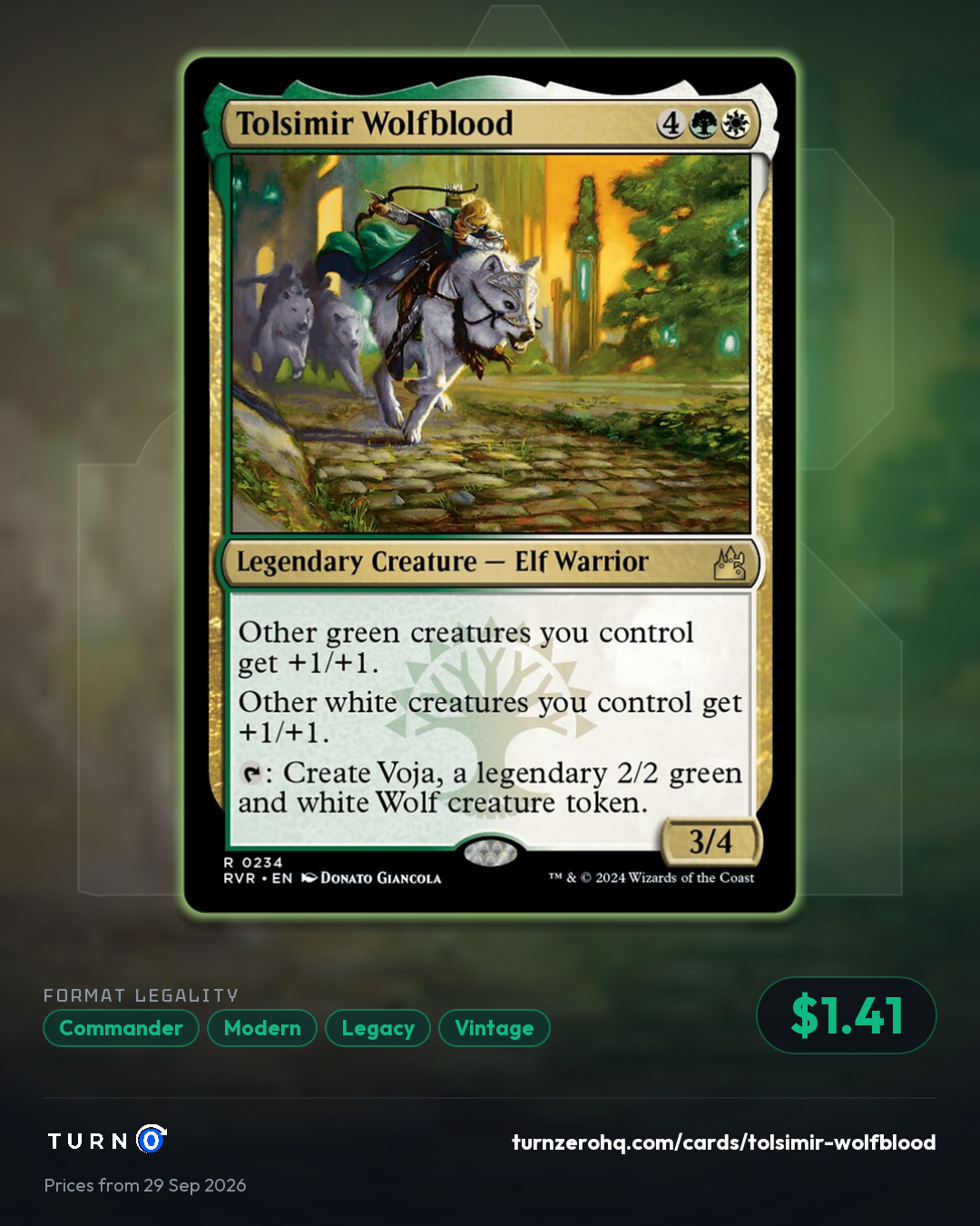 Shareable picture of Tolsimir Wolfblood