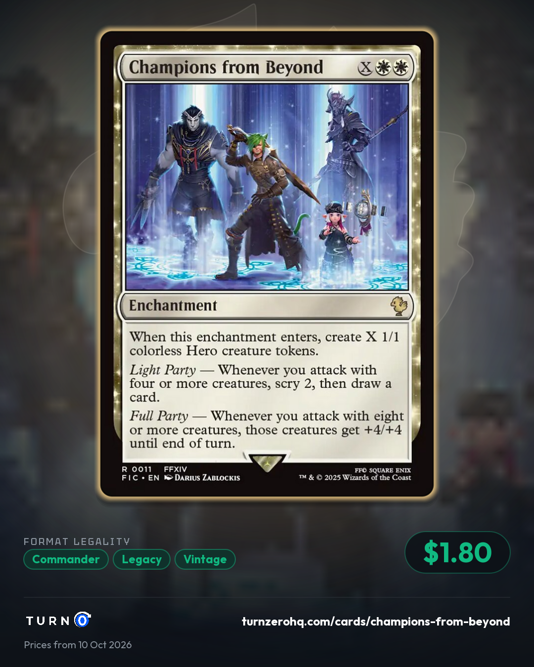 Shareable picture of Champions from Beyond
