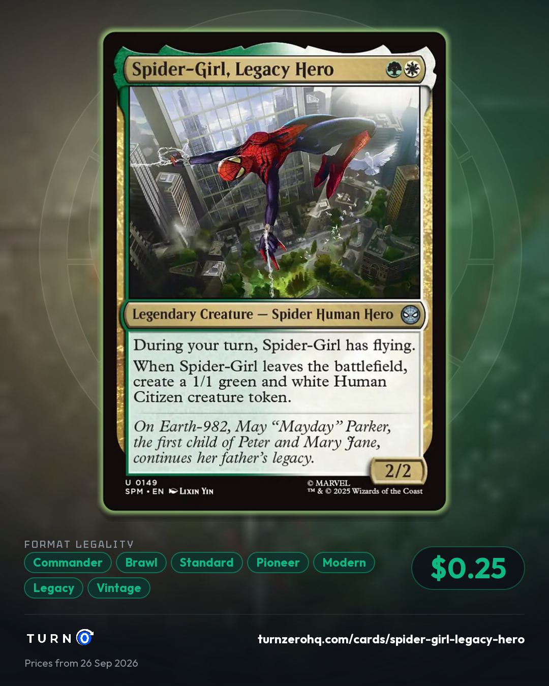Shareable picture of Spider-Girl, Legacy Hero