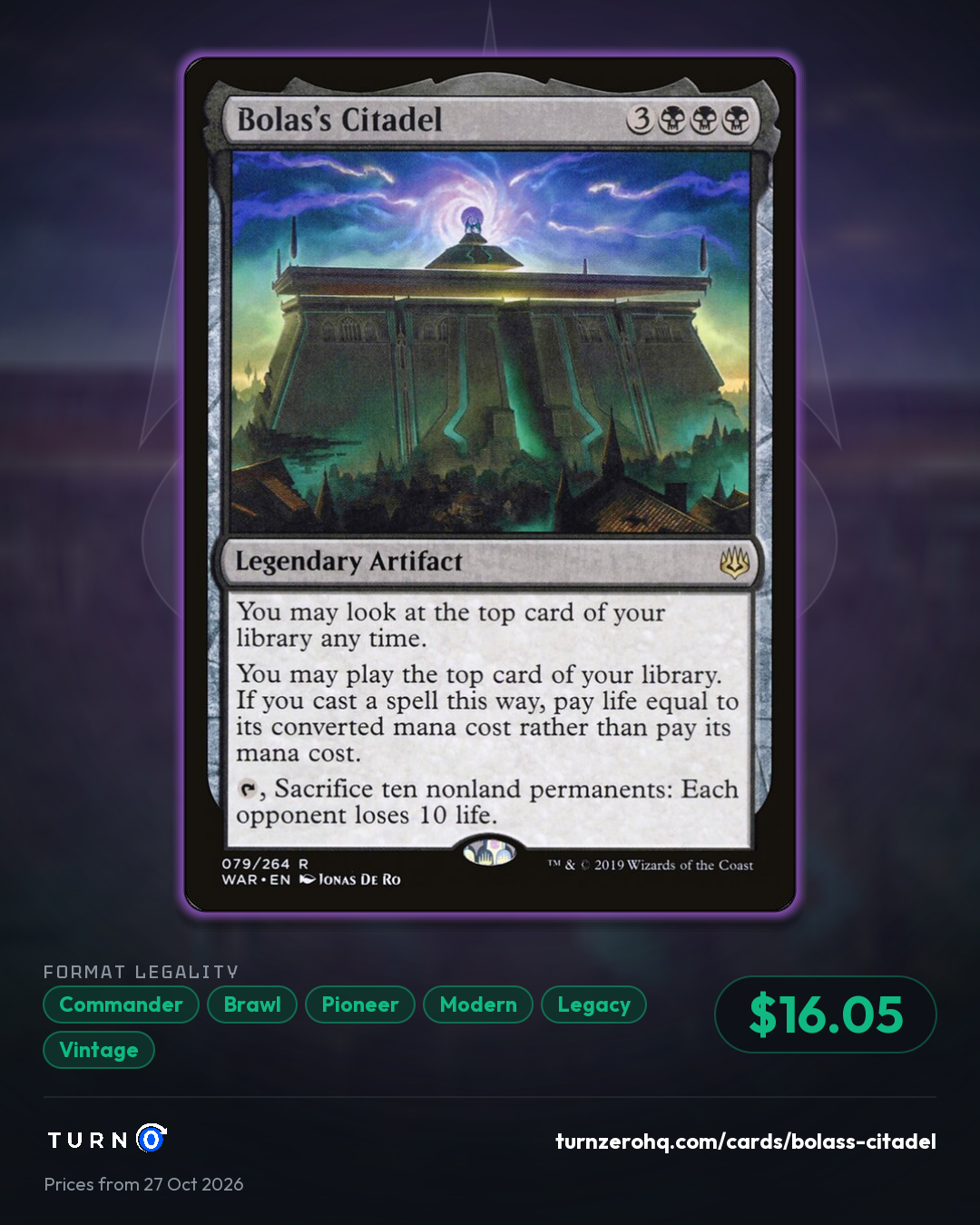 Shareable picture of Bolas's Citadel