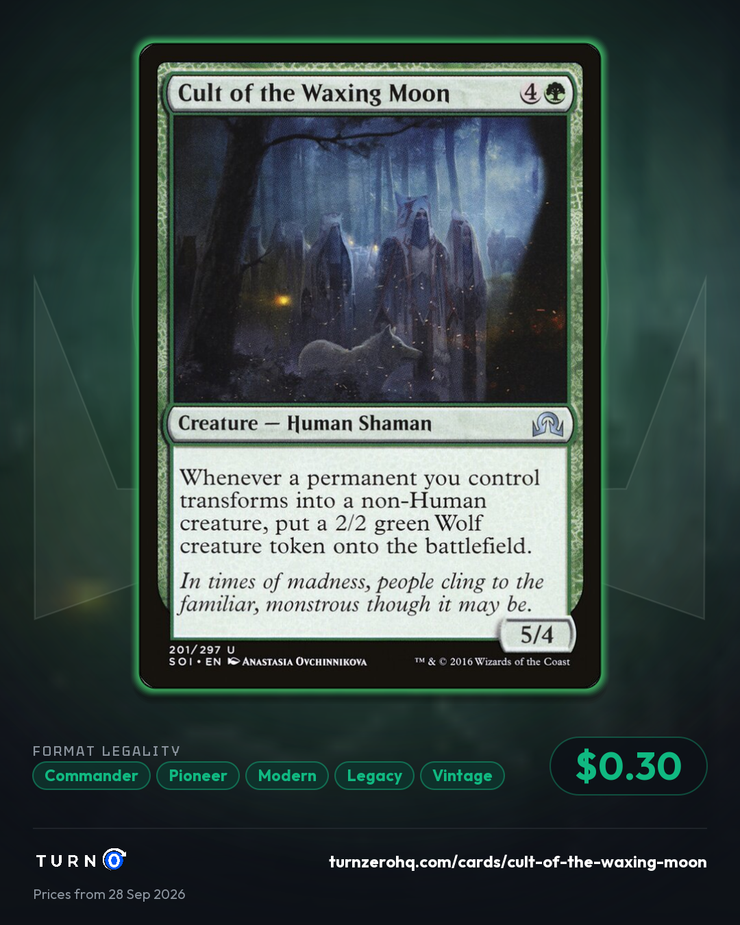 Shareable picture of Cult of the Waxing Moon