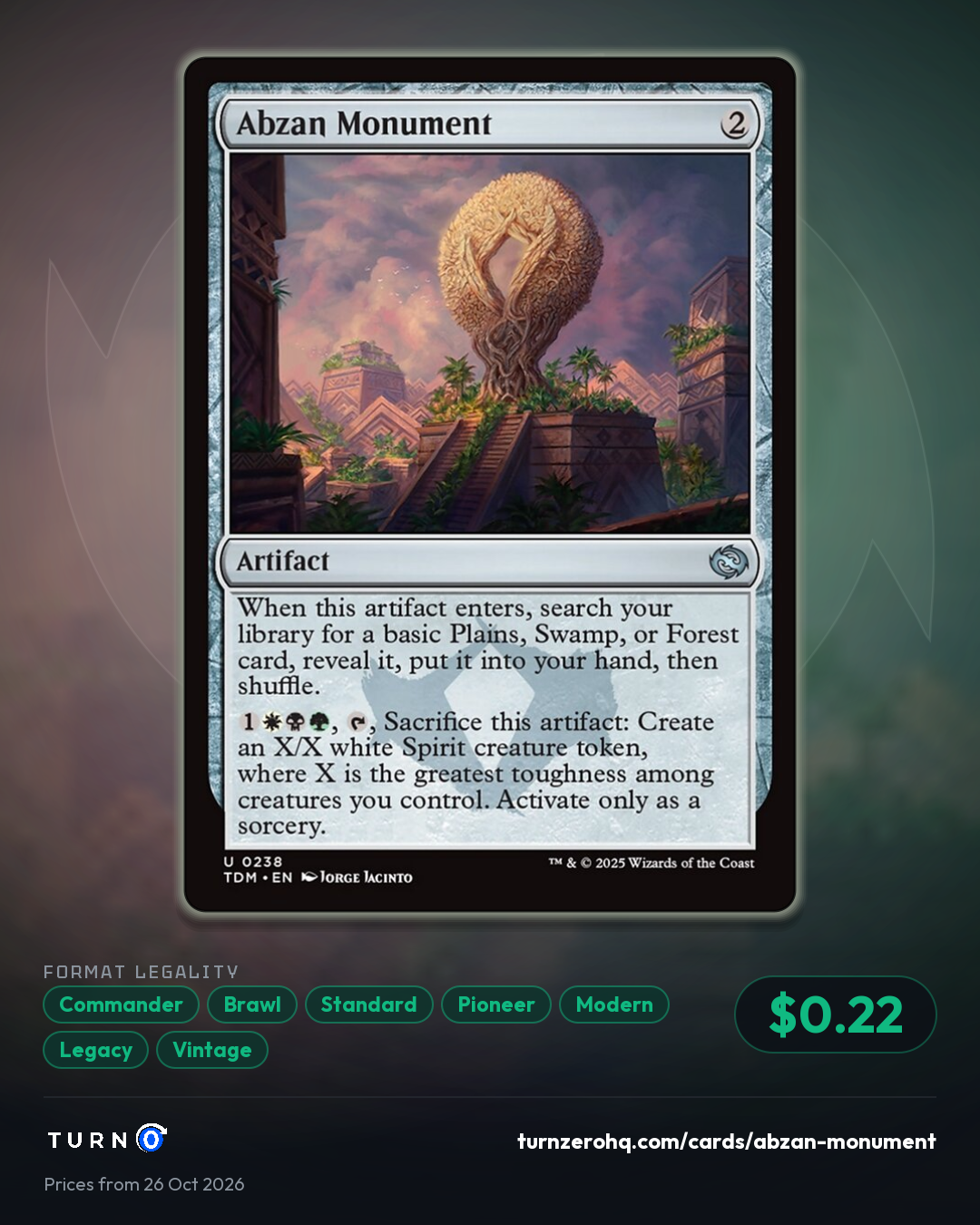 Shareable picture of Abzan Monument