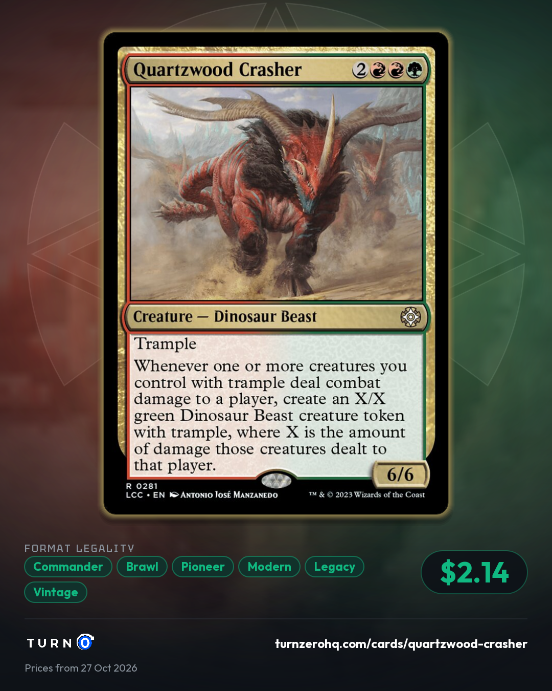 Shareable picture of Quartzwood Crasher