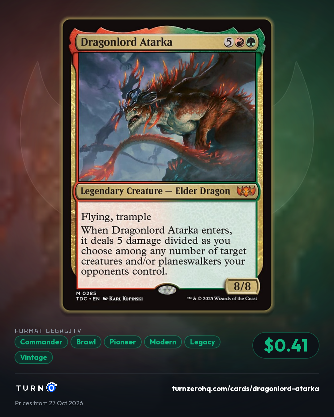 Shareable picture of Dragonlord Atarka