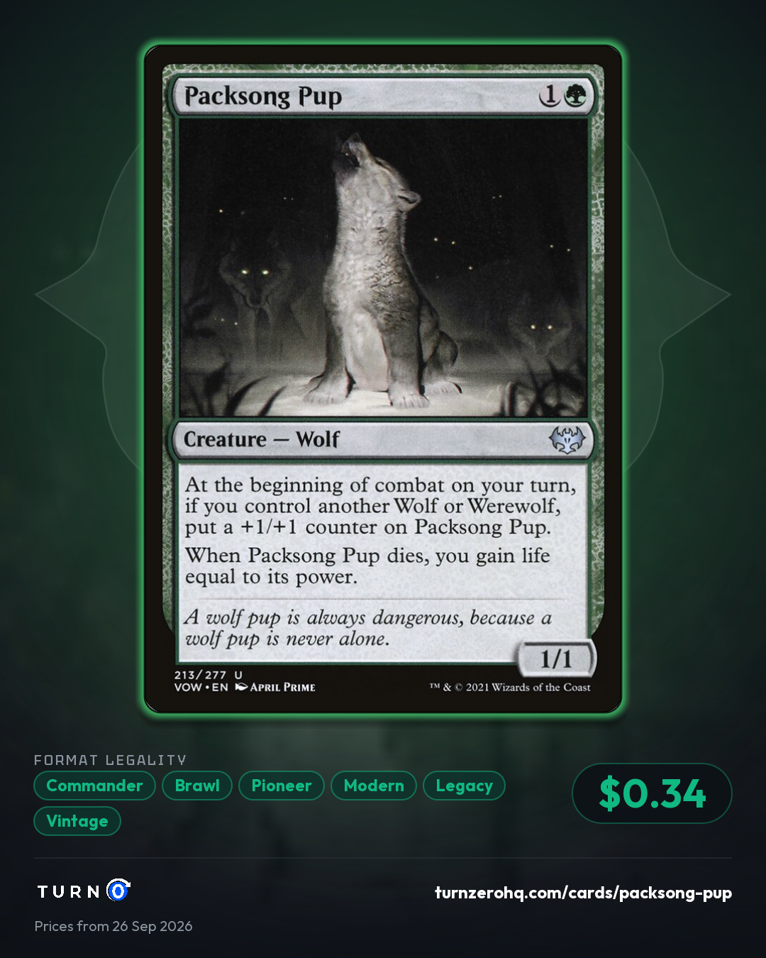 Shareable picture of Packsong Pup