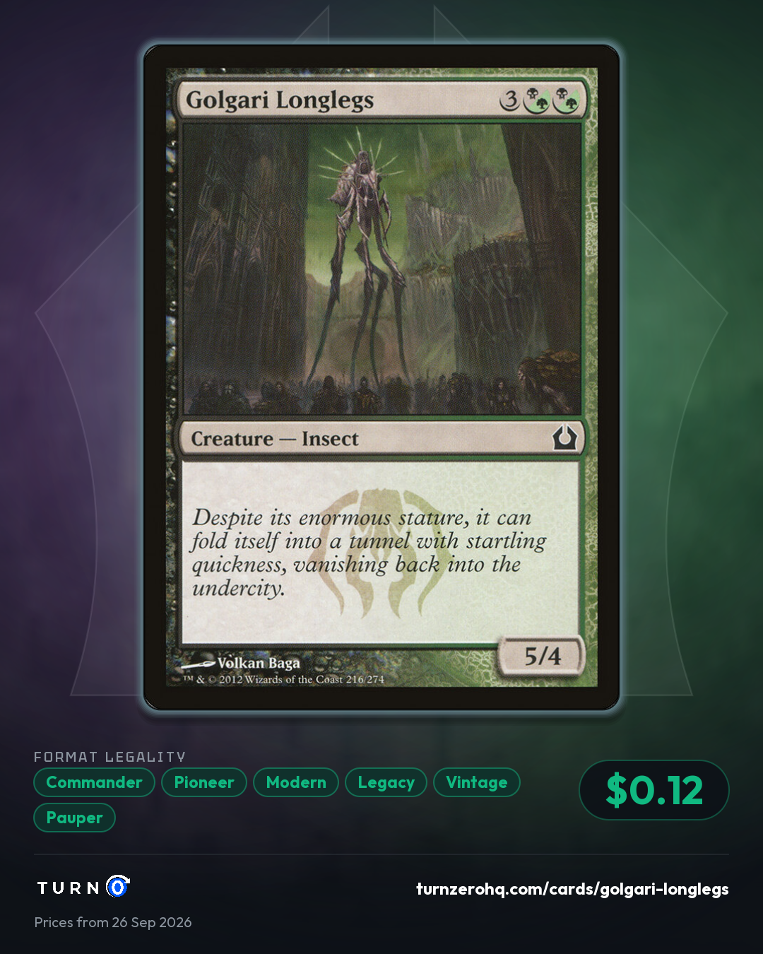 Shareable picture of Golgari Longlegs