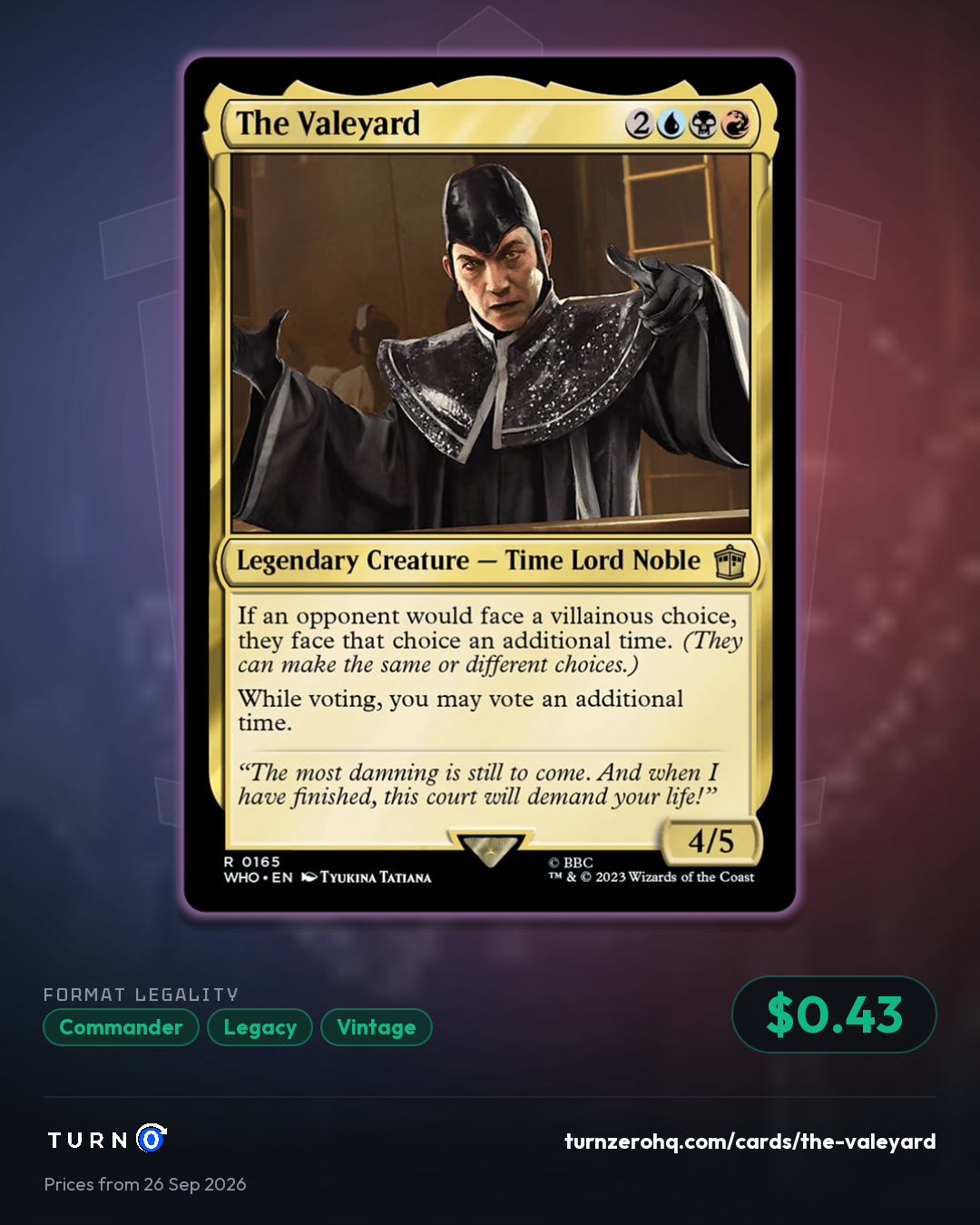 Shareable picture of The Valeyard