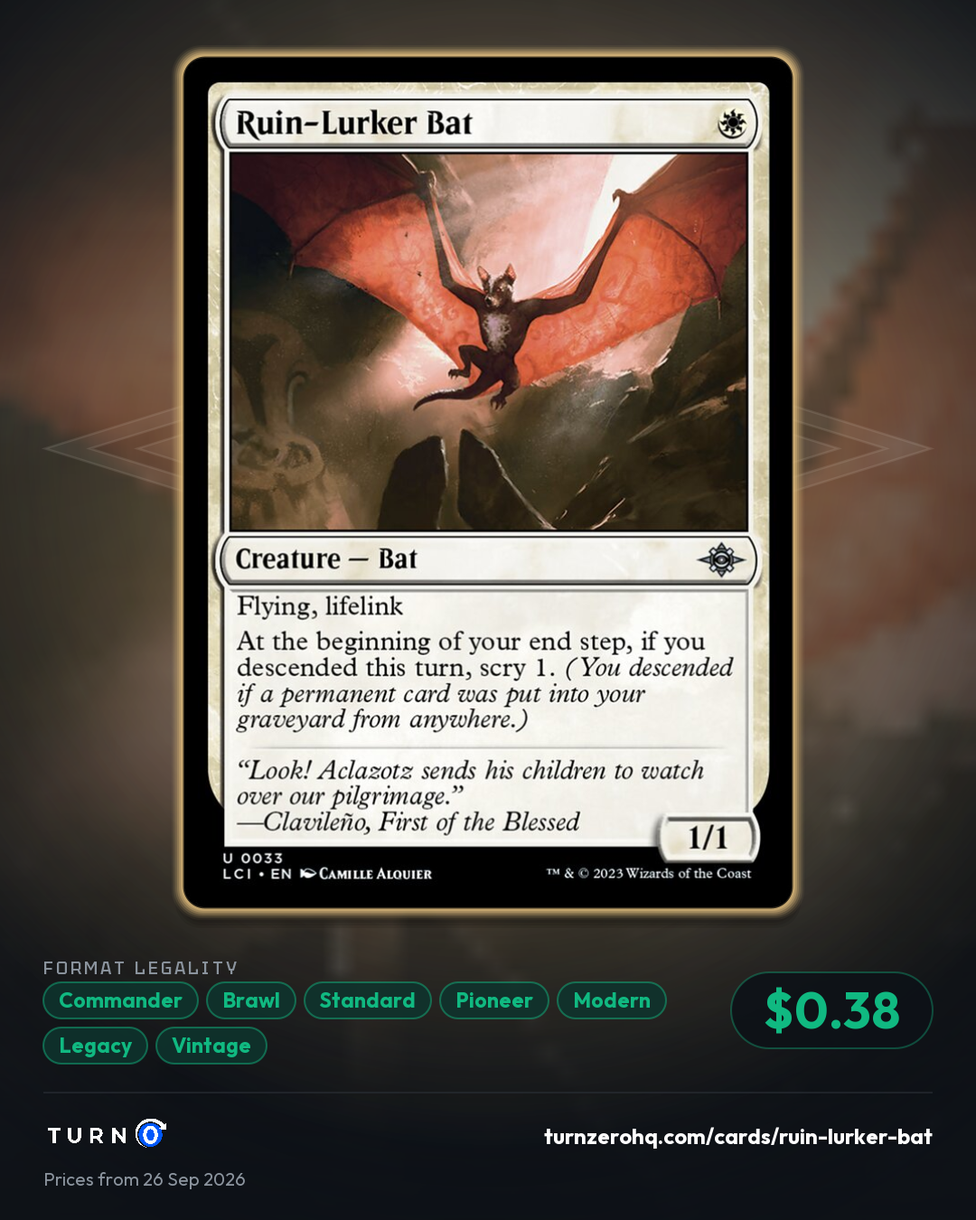 Shareable picture of Ruin-Lurker Bat