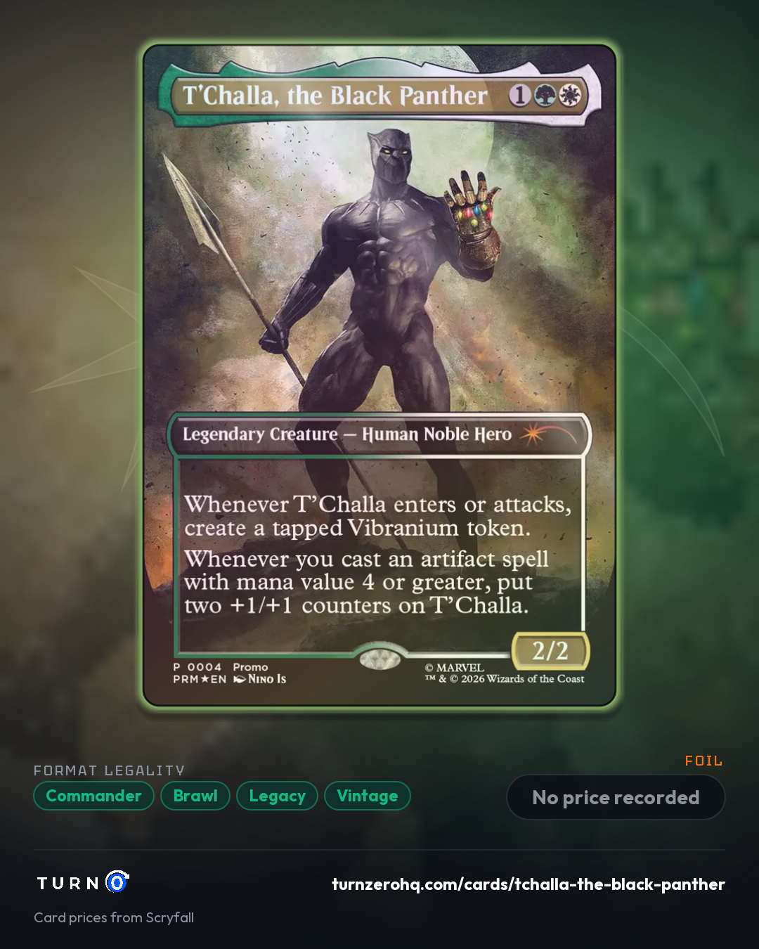 Shareable picture of T'Challa, the Black Panther