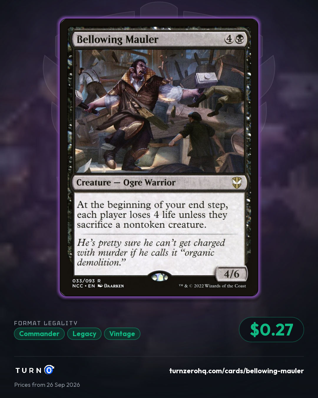 Shareable picture of Bellowing Mauler