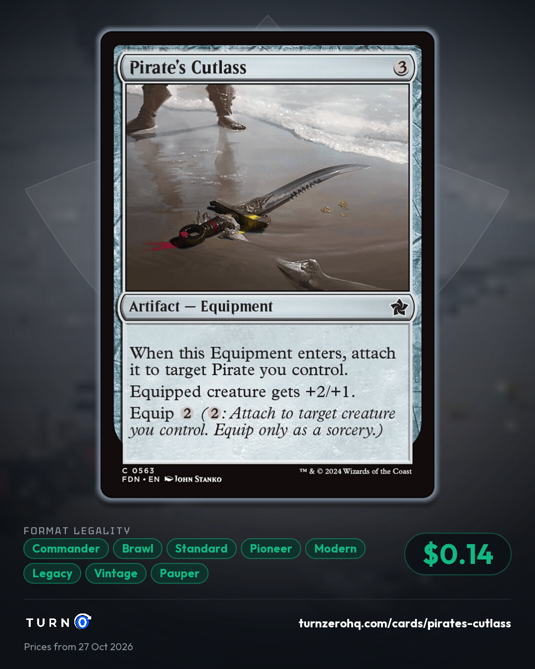 Shareable picture of Pirate's Cutlass