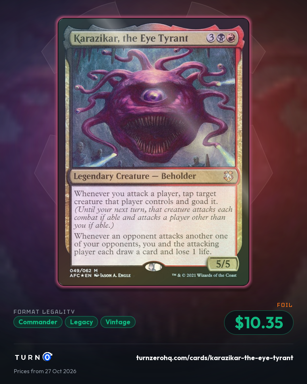 Shareable picture of Karazikar, the Eye Tyrant