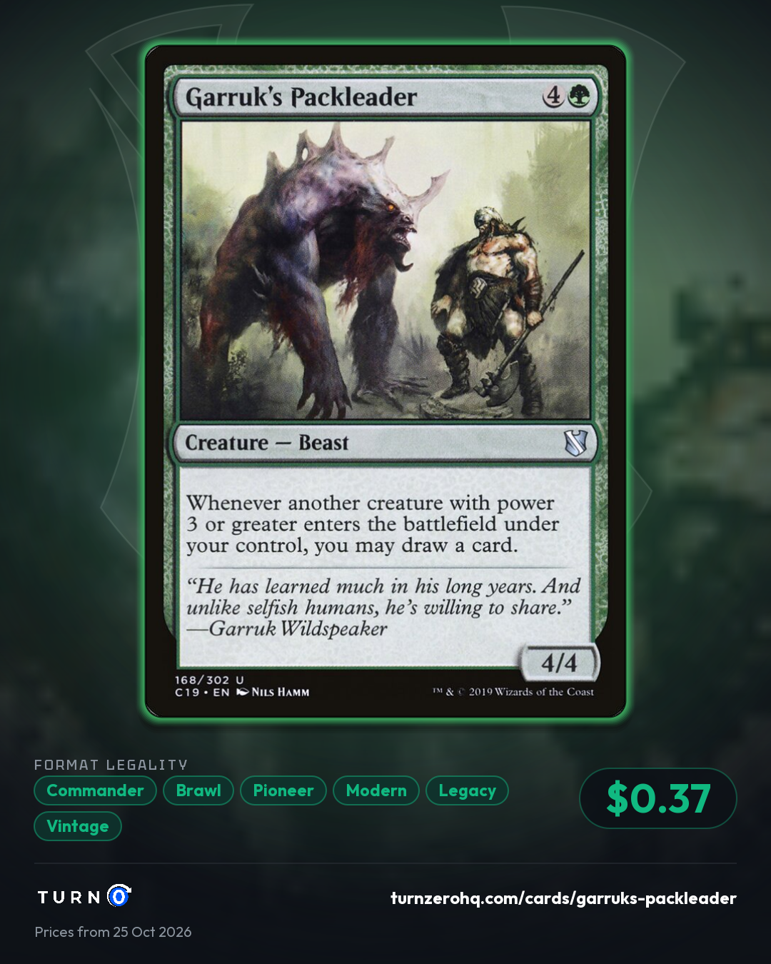 Shareable picture of Garruk's Packleader
