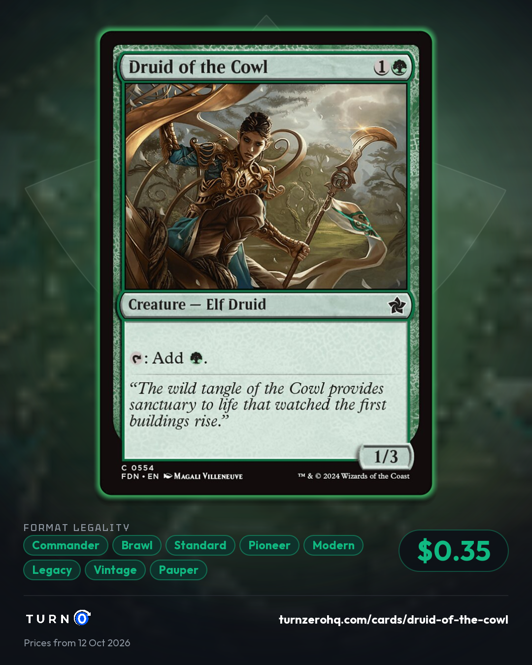 Shareable picture of Druid of the Cowl