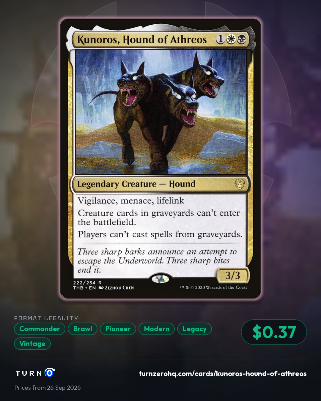 Shareable picture of Kunoros, Hound of Athreos