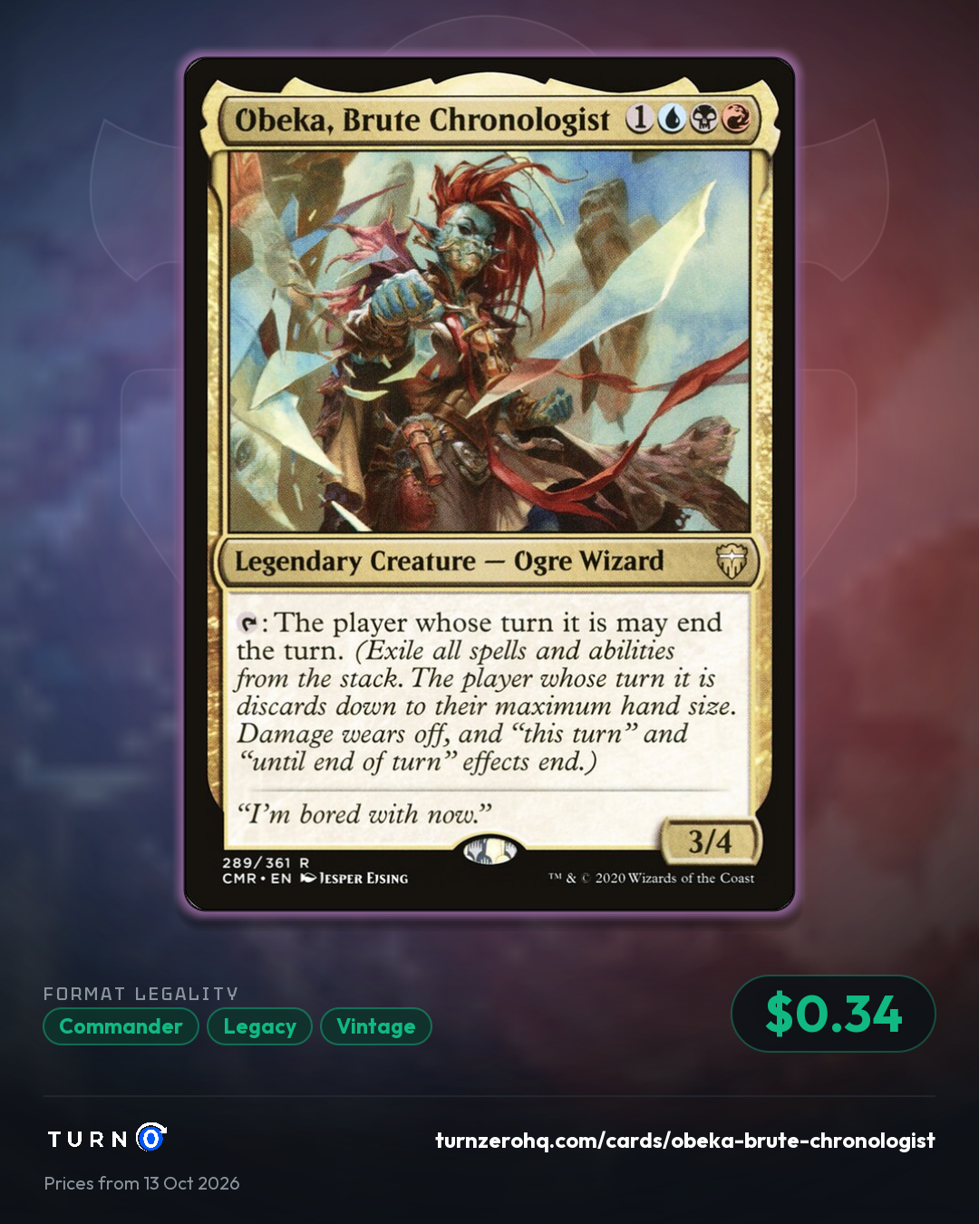 Shareable picture of Obeka, Brute Chronologist