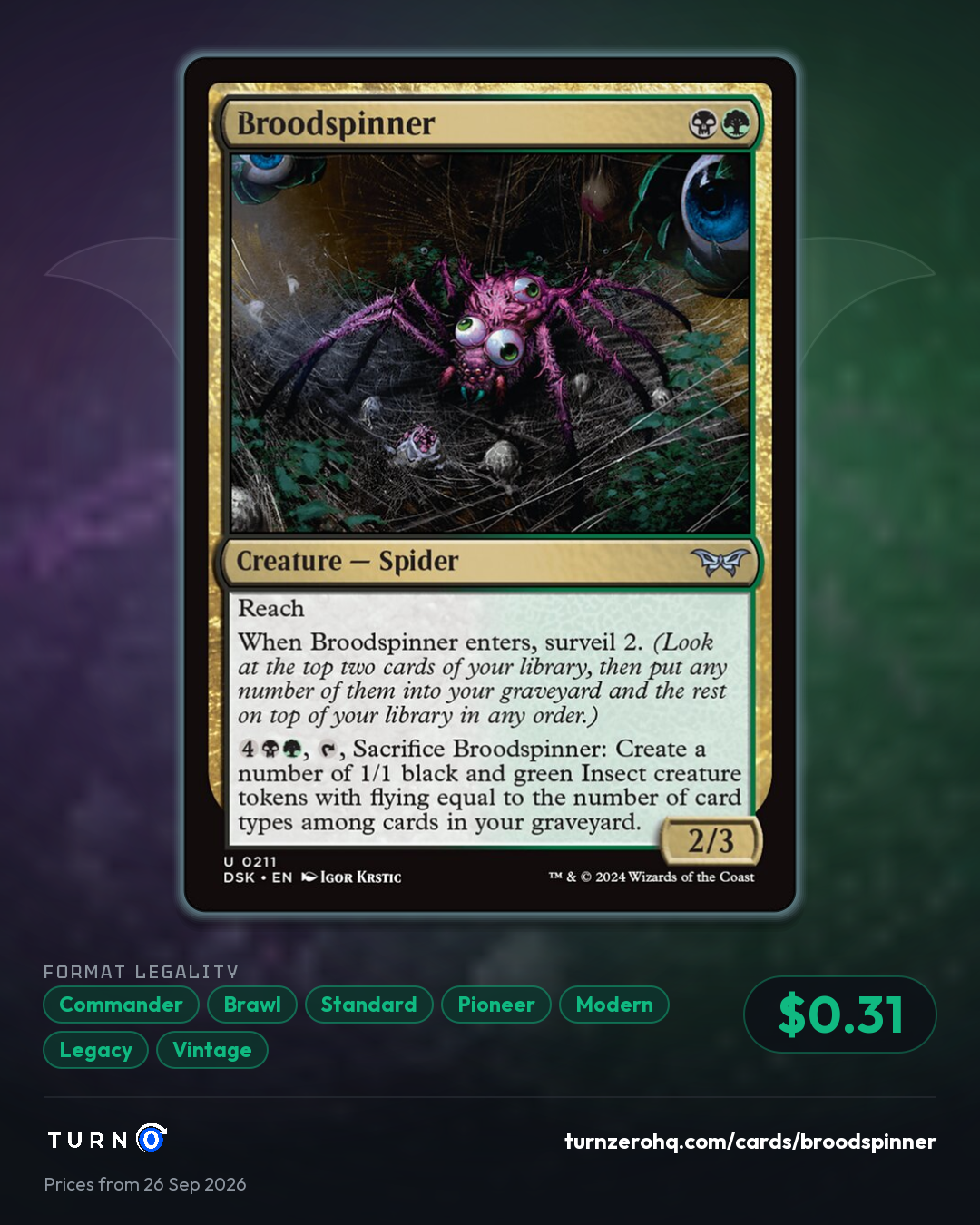 Shareable picture of Broodspinner